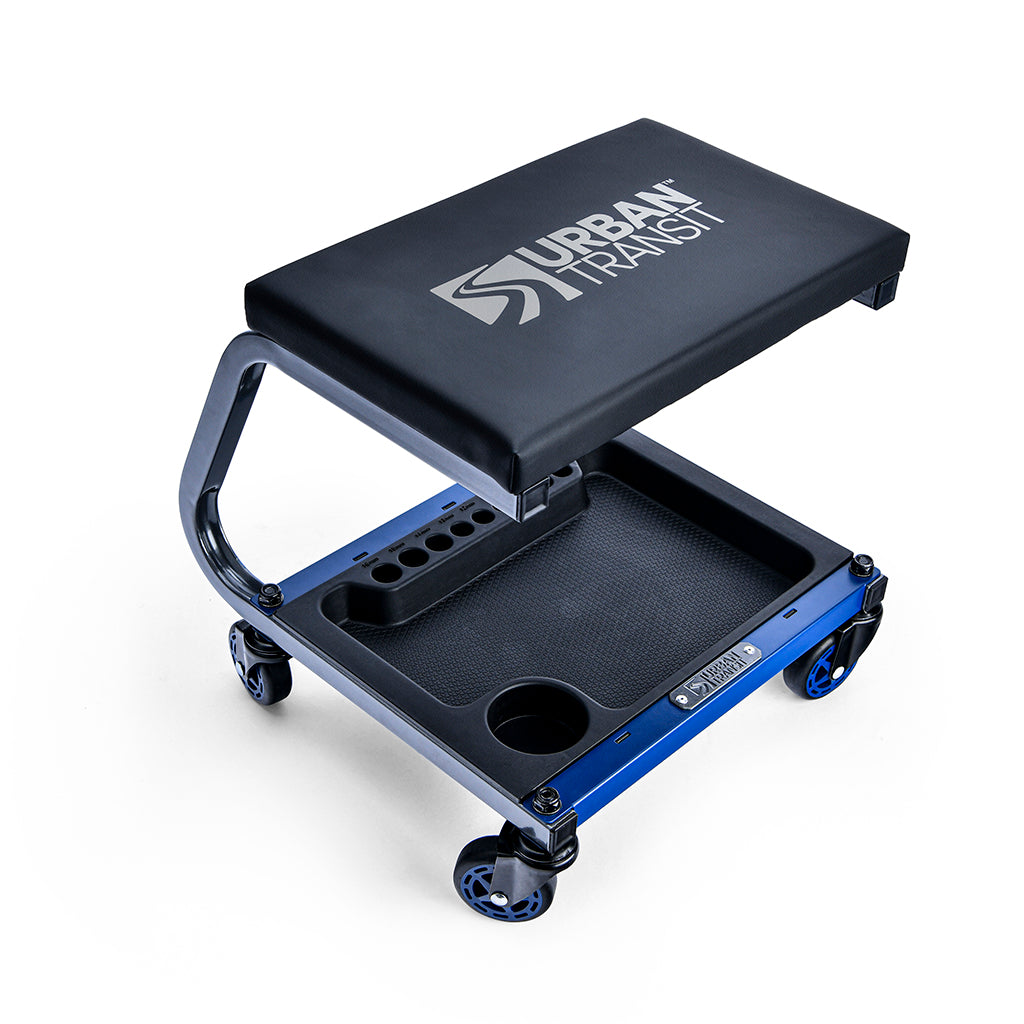 Urban Transit Fastback Shop Stool | best shop stool under $100 | heavy duty garage workshop stool | shop stool with wheels | MYCHANIC | mychanic stool | mychanic light | mychanic sk2 | mychanic stool sk2 | mychanic detailing rig | mychanic fastback shop stool | best car detailing stool